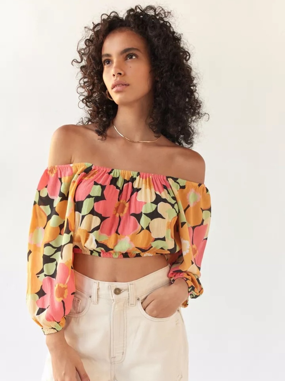 Billabong NWT Sun City Floral Cropped Top